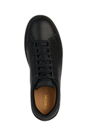 Geox Kadın Siyah Spherica Ecub-1 Bağcıklı Deri Sneaker | Derimod