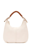Women's Cream Long Strap Shoulder Bag | Derimod