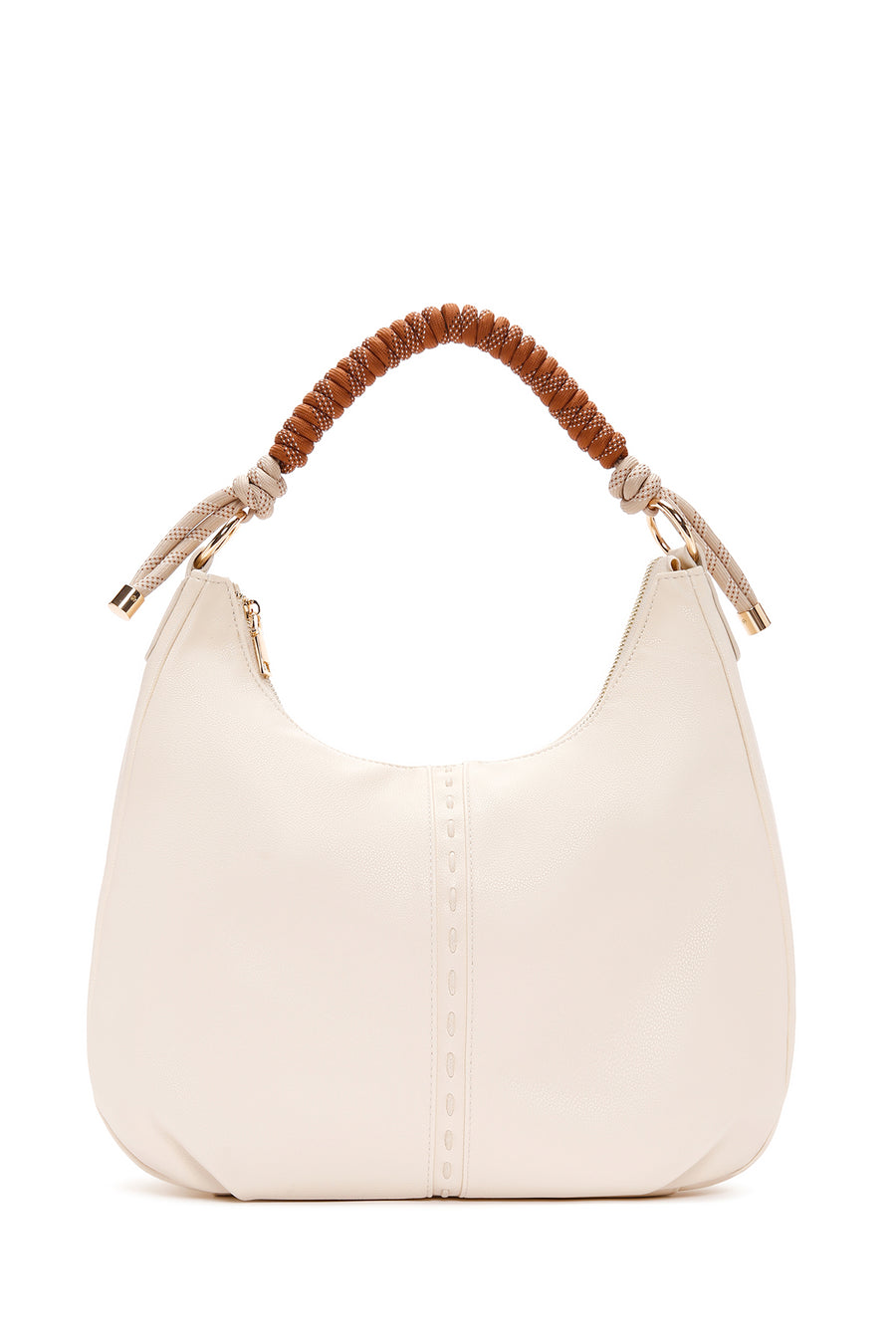 Women's Cream Long Strap Shoulder Bag