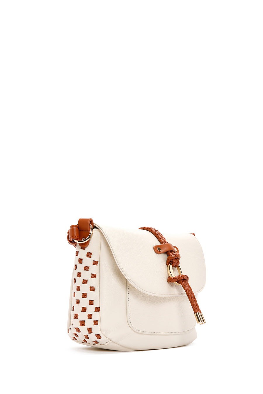 Women's Beige Long Strap Crossbody Bag