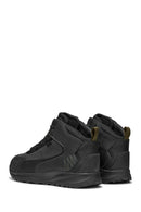 Geox Men Black Lace-Up Fabric Boots | Derimod