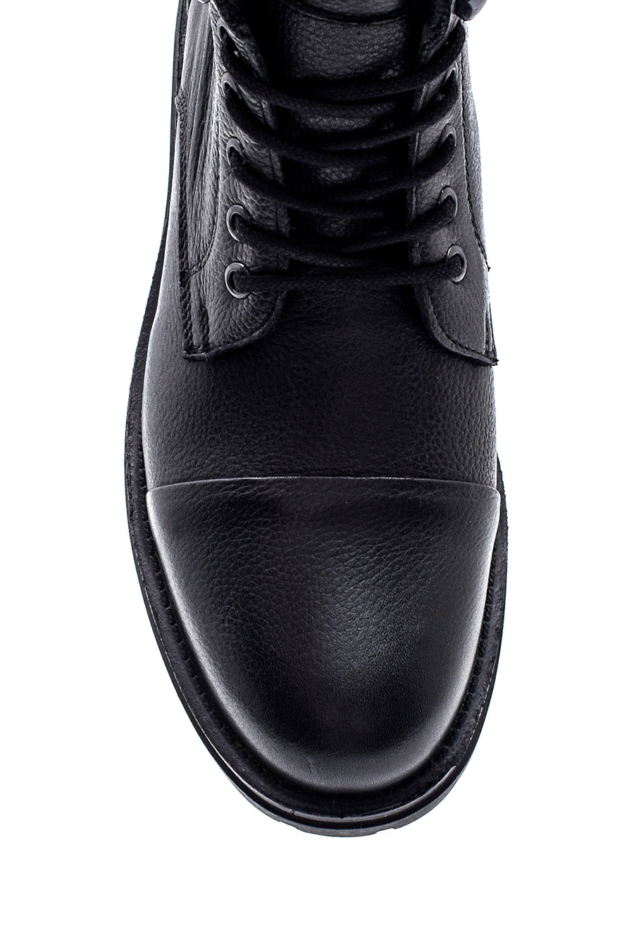 Men's Leather Zippered Boots