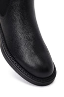 Men's Black Leather Chelsea Boots | Derimod