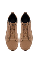 Male Mink Lace-Up Nubuck Leather Sneaker | Derimod