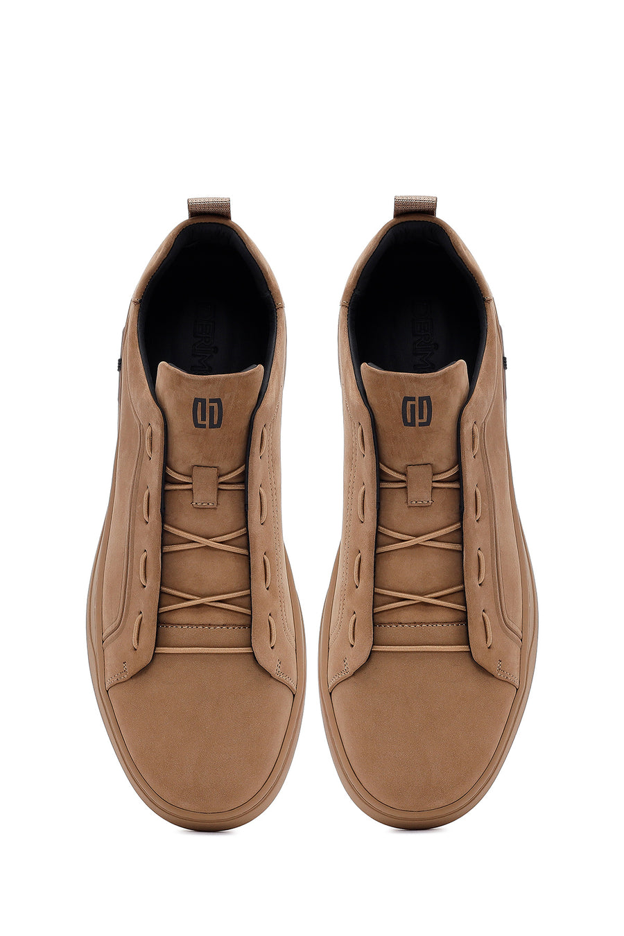 Male Mink Lace-Up Nubuck Leather Sneaker