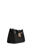 Women's Black Long Strap Printed Shoulder Bag | Derimod