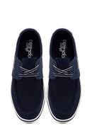 
Derimod Zero Men's Navy Blue Lace-Up Fabric Casual Shoes
 | Derimod