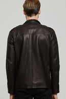 Moreno Men's Black Sports Blazer Leather Jacket | Derimod