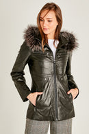 Dalia Women's Leather Jacket | Derimod