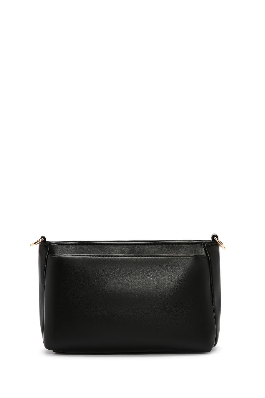 Women's Black Long Strap Quilted Handbag