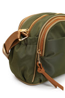 Woman Khaki Fabric Crossbody Bag | Derimod