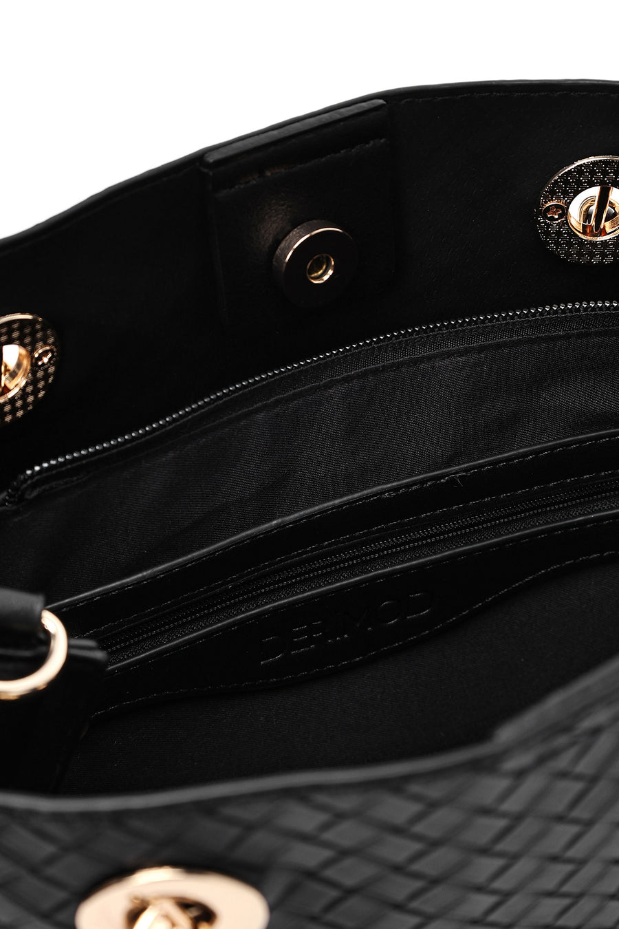 Women's Black Long Strap Printed Shoulder Bag