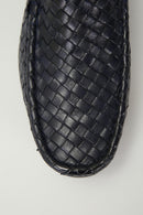 Men's Navy Blue Leather Shoes | Derimod