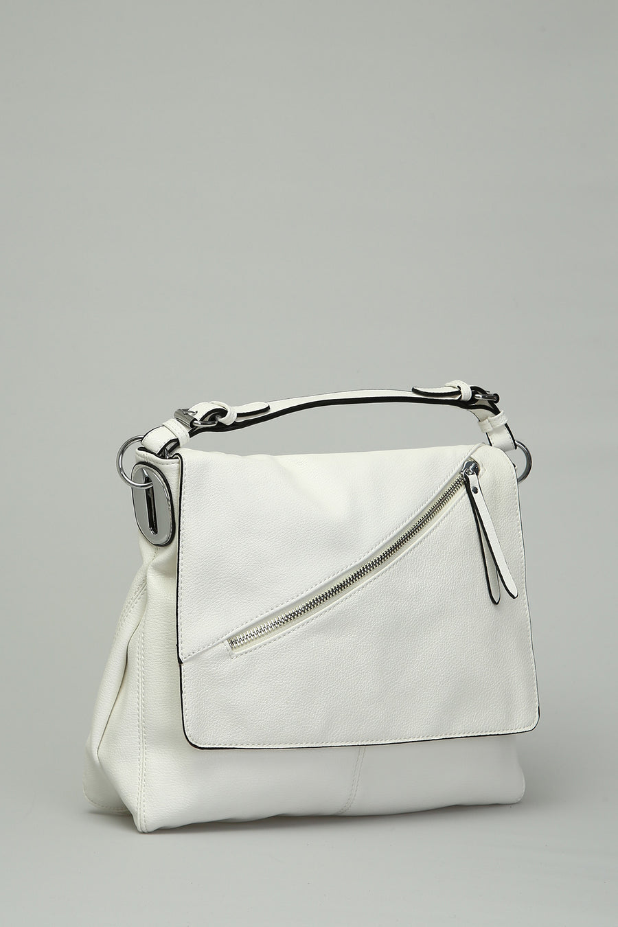 Women's Shoulder Bag with Zipper Detail