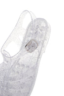 Women's Transparent Ankle Strap Jelly Sandals | Derimod
