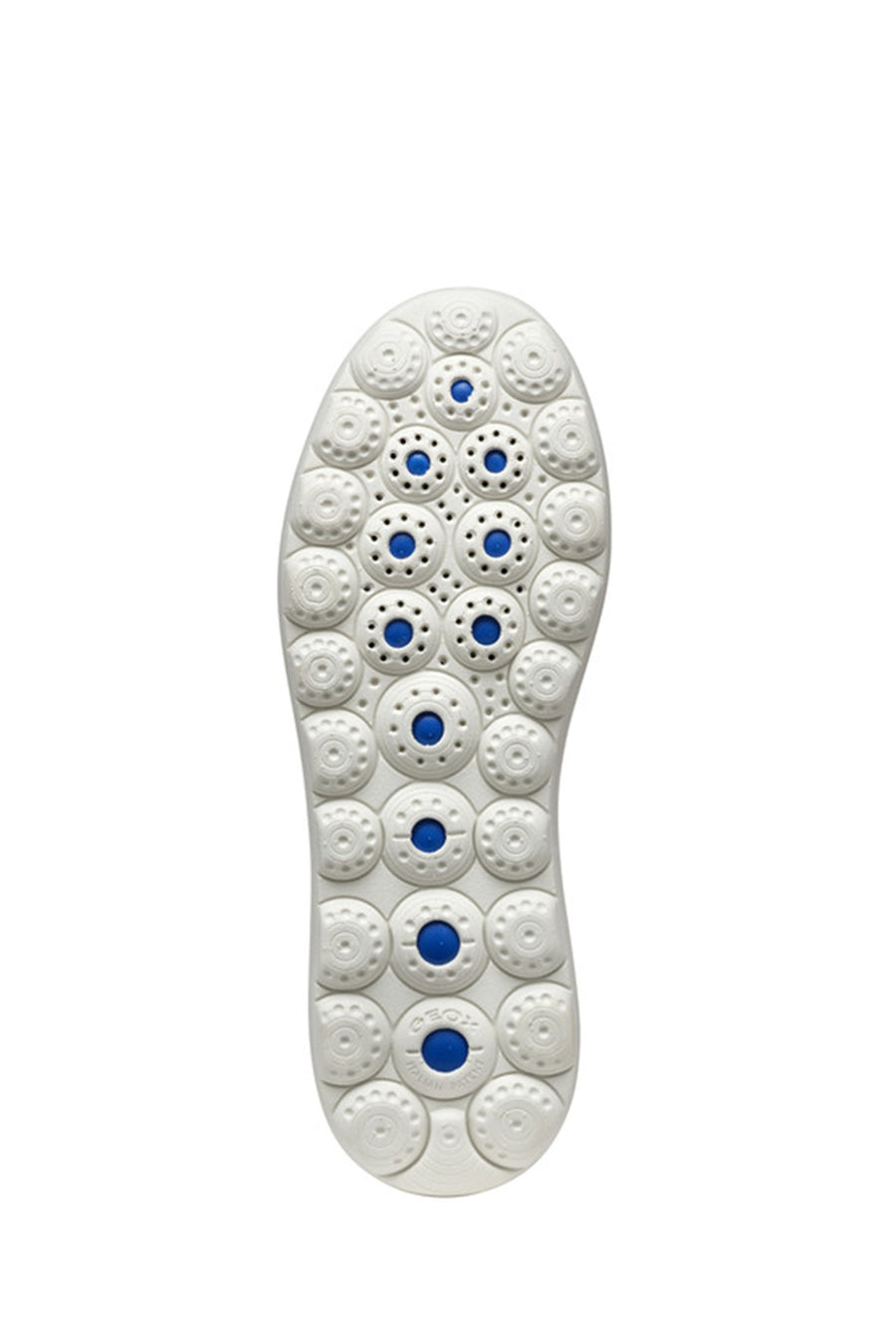 Geox Women's Blue D Spherica Ec4.D - Em. Tex + Sy Laced Patterned Thick Soled Sneaker