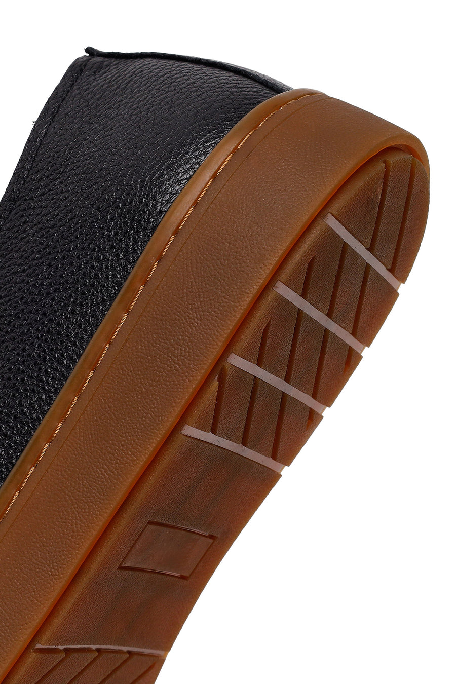 Male Black Lace-Up Leather Sneaker
