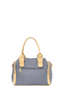 Woman Blue Long-Strap Fabric Shoulder Bag | Derimod
