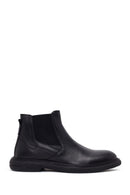 Male Black Leather Casual Chelsea Boots | Derimod