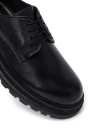 Male Black Lace-Up Leather Casual Shoes | Derimod