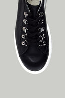 High-Sole Women's Leather Sneaker | Derimod