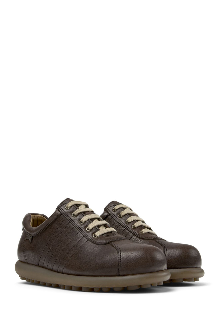 Camper Brown Women's Pelotas Ariel Leather Sports Shoes