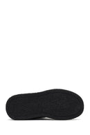 Woman Black Zip Closure Thick-Soled Suede Teddy Boots | Derimod