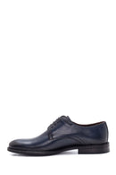 Men's Navy Blue Leather Classic Shoes | Derimod
