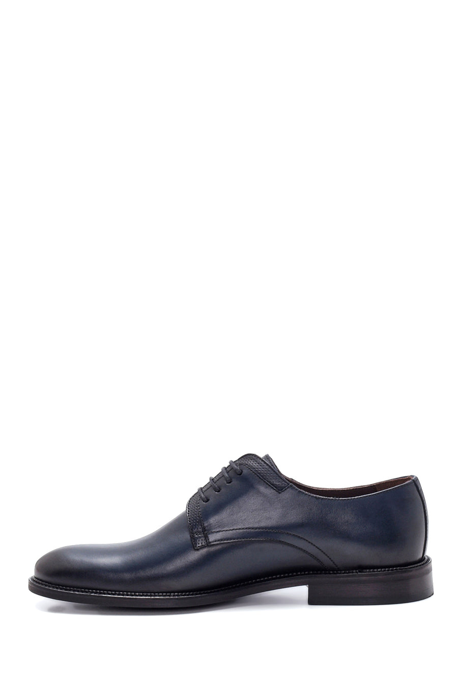 Men's Navy Blue Leather Classic Shoes