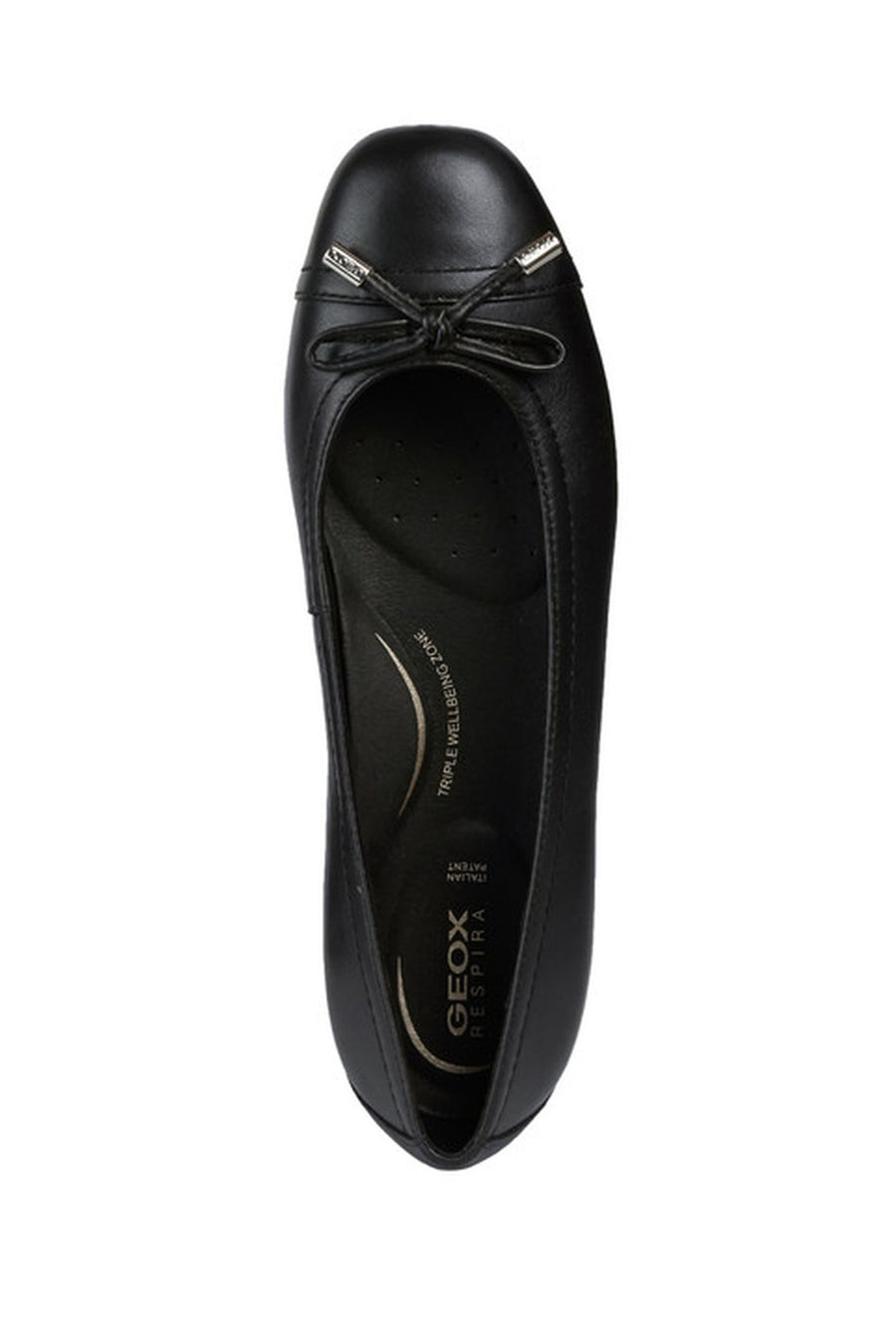 Geox Women's Black Annytah Leather Ballerinas