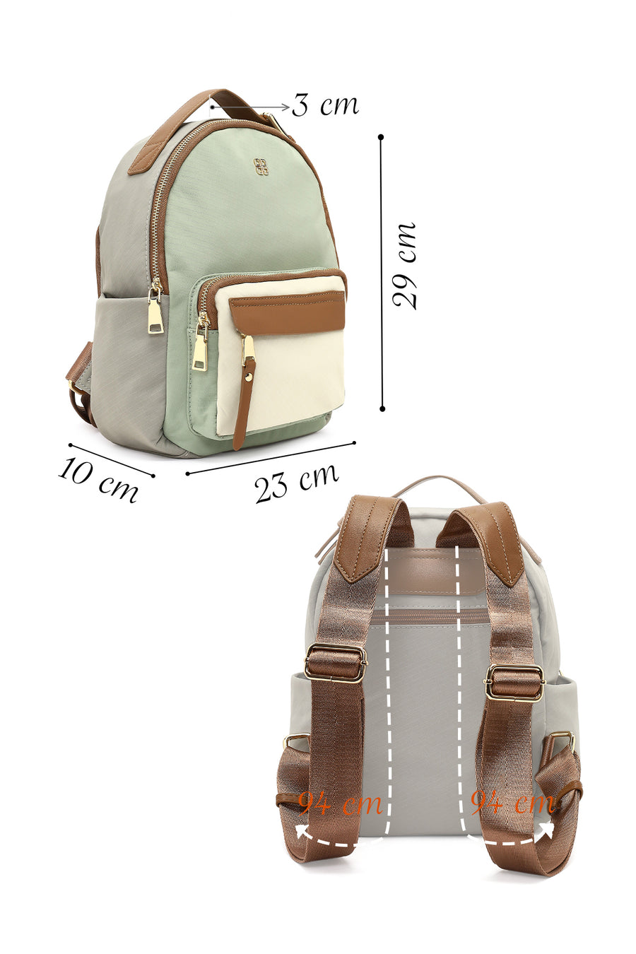 Women's Multicolored Backpack