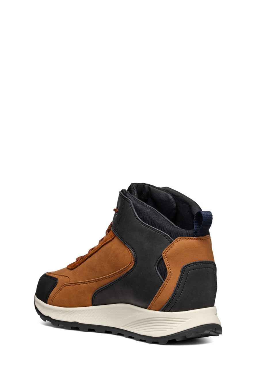 Geox Men Brown Lace-Up Fabric Boots