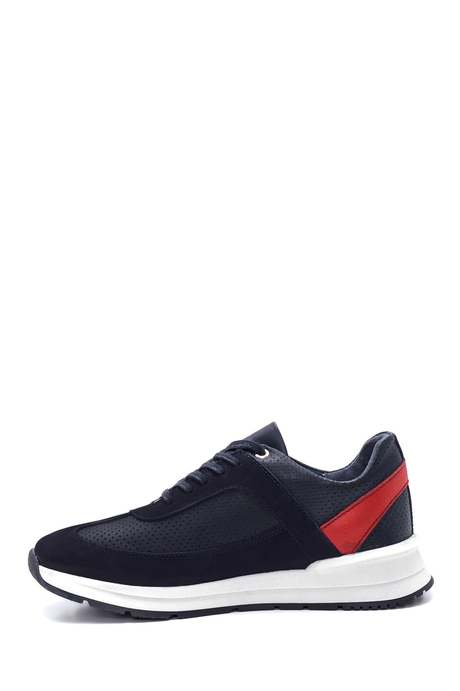 Erkek Deri Süet Detaylı Sneaker