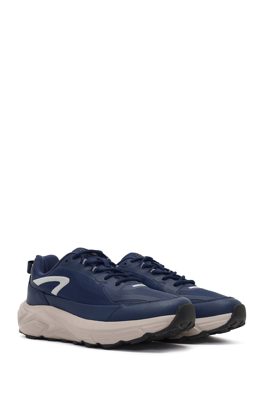 Derimod Studio Men's Navy Blue Lace-Up Thick-Soled Sneaker