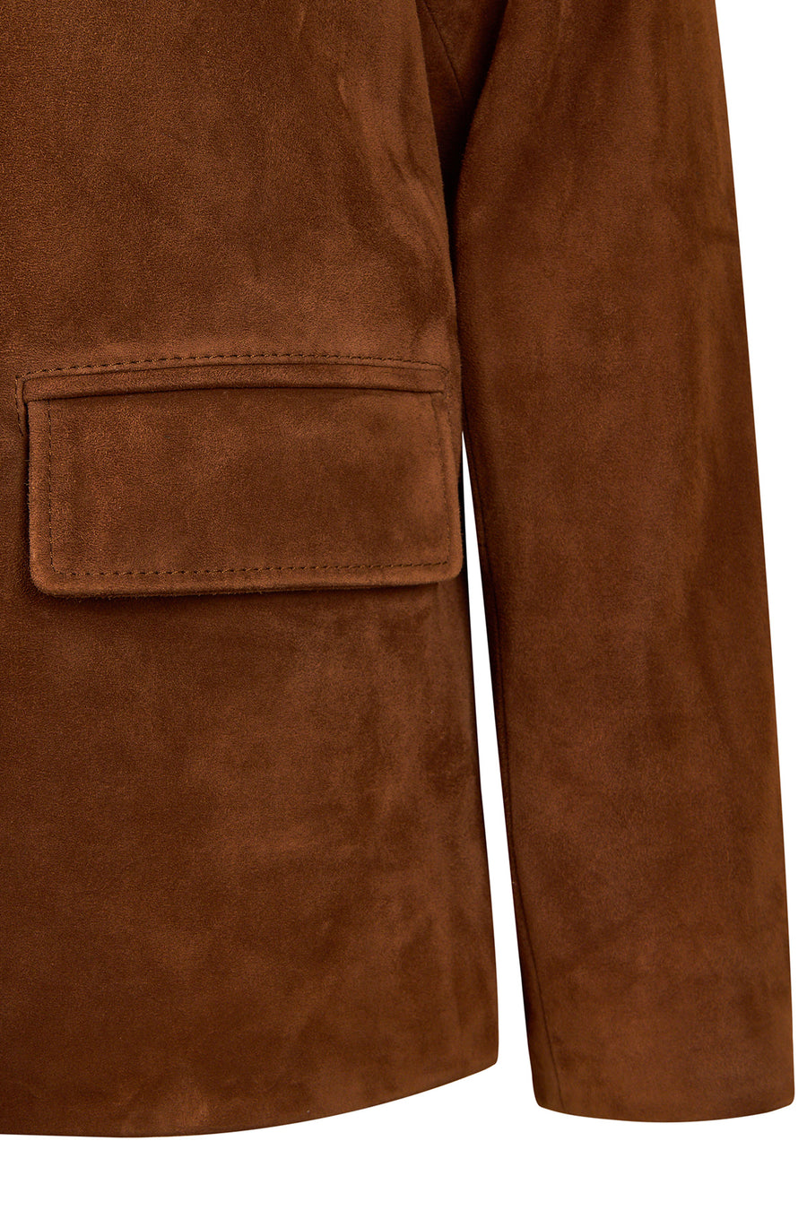 Melanie Kadın Viski Nubuk Deri Blazer Ceket
