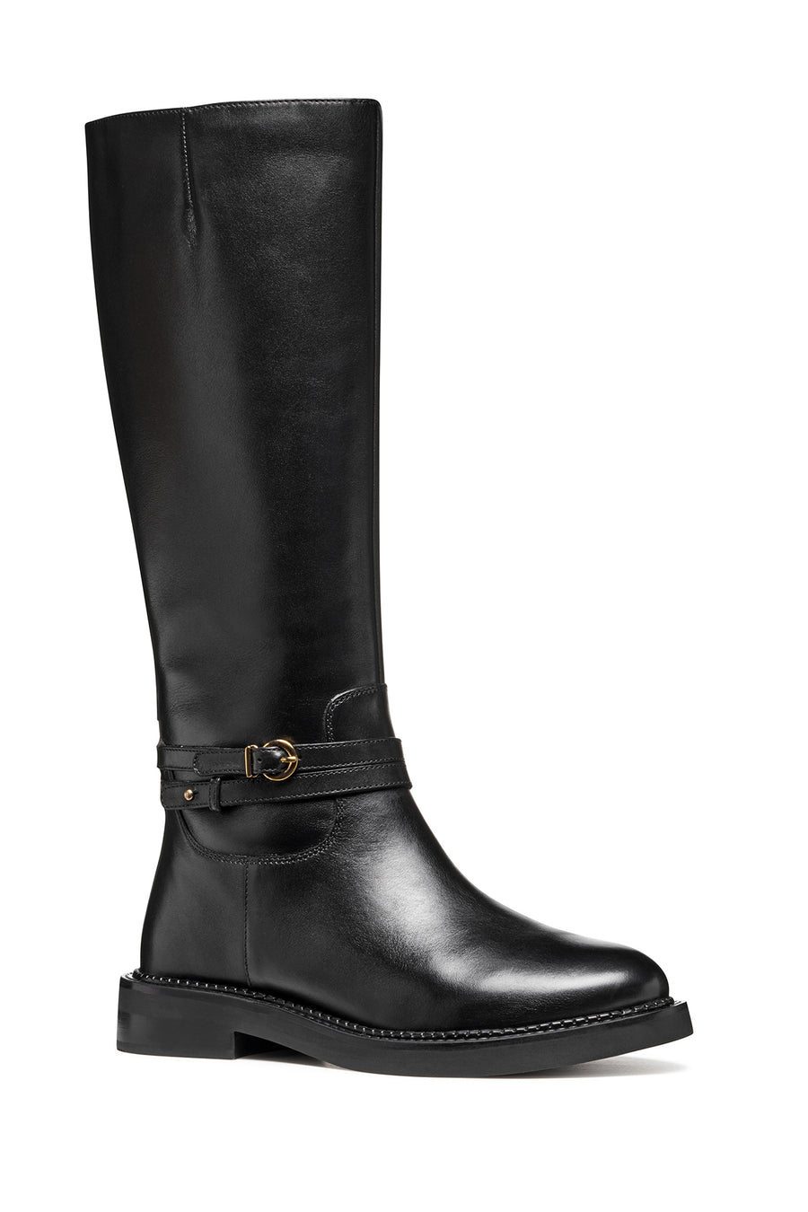 Geox Women Black D Serılda A - Smo.Lea Zippered Leather Boot