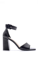 Women's Leather Heeled Sandals | Derimod