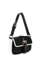 Women's Black Buckle Detailed Shoulder Bag | Derimod