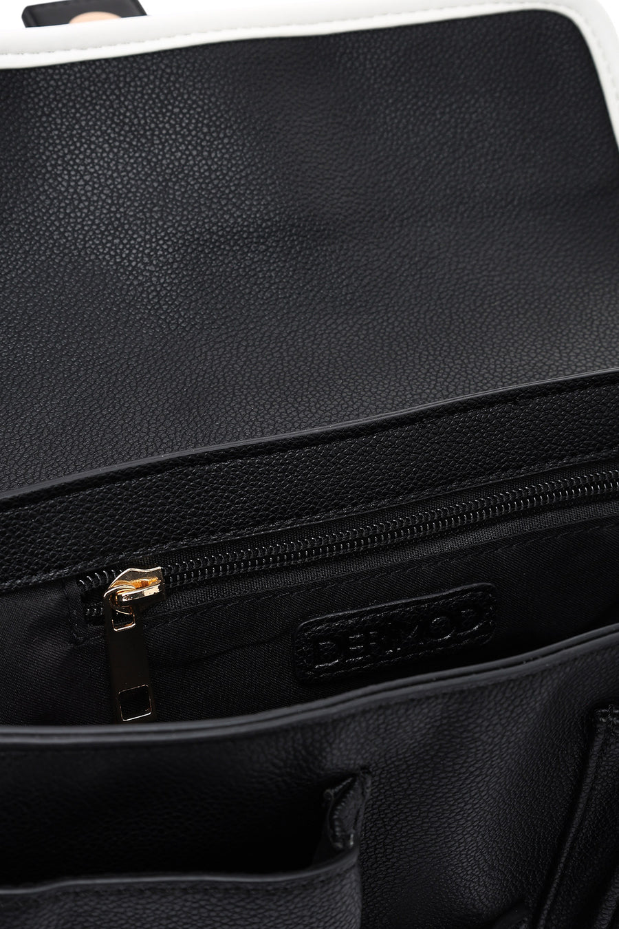 Women's Black Buckle Detailed Shoulder Bag