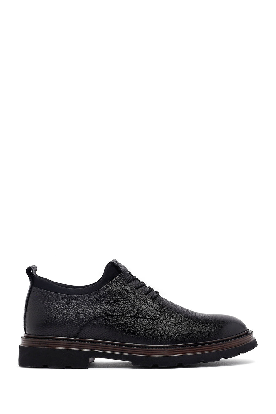 Male Black Lace-up Leather Casual Shoes WM620004DF | Derimod