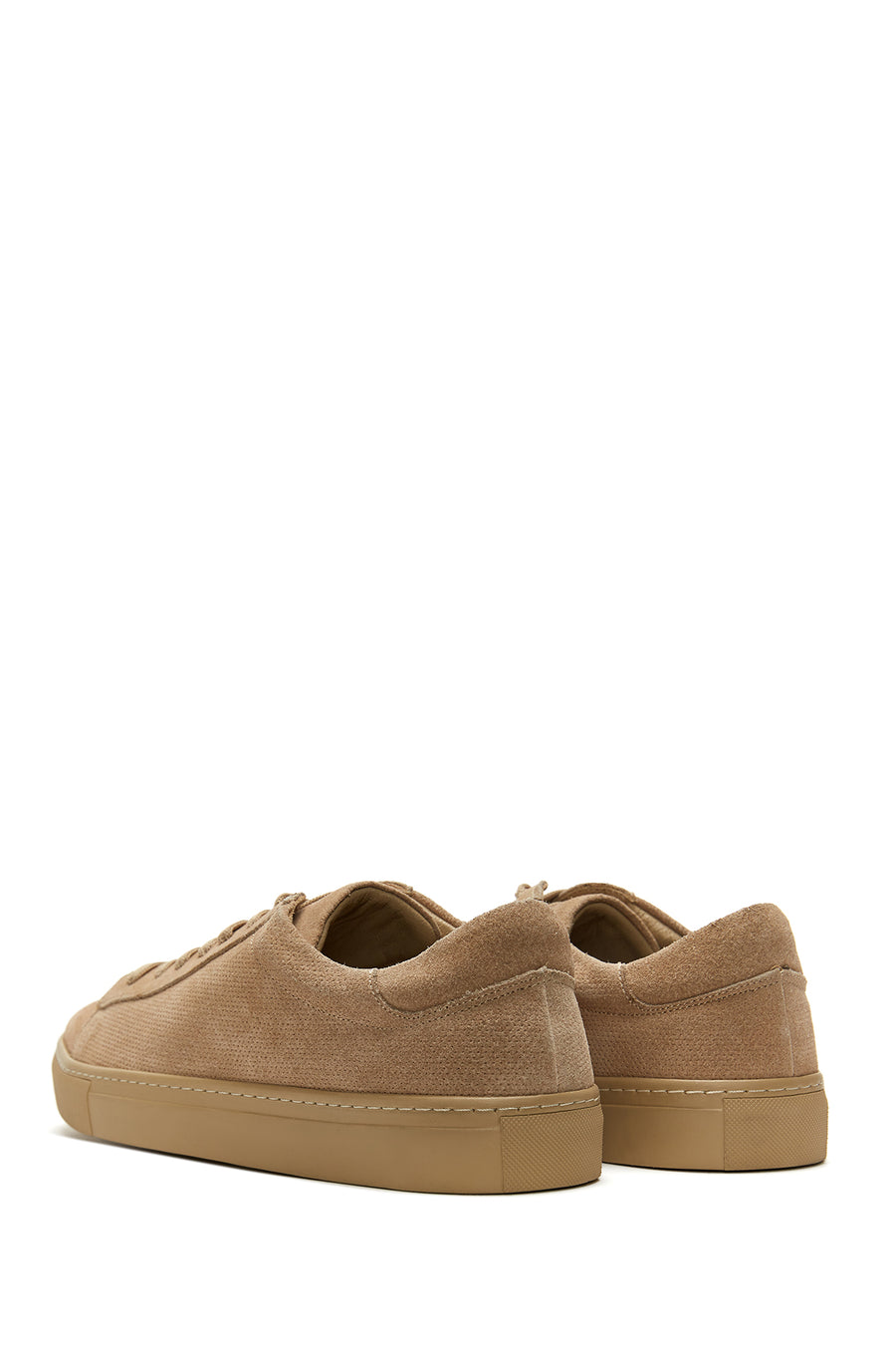 Men's Beige Leather Suede Sneaker