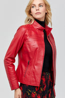 Roman Women's Leather Jacket | Derimod