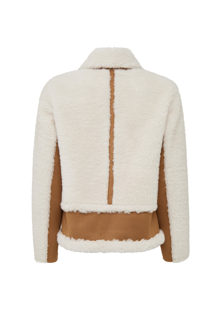 Kaprun Women's Beige Short Teddy Coat