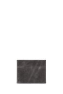 Men's Gray Leather Wallet | Derimod