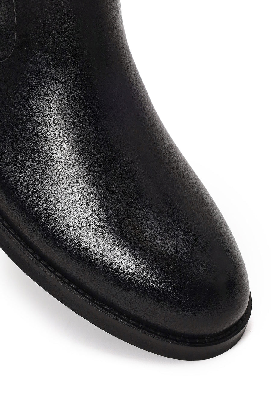 Derimod Black Male Black Zip Closure Leather Boots