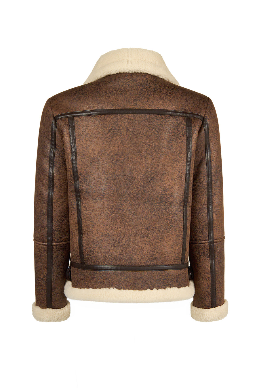 Iceland Woman Brown Fur Collar Teddy Coats
