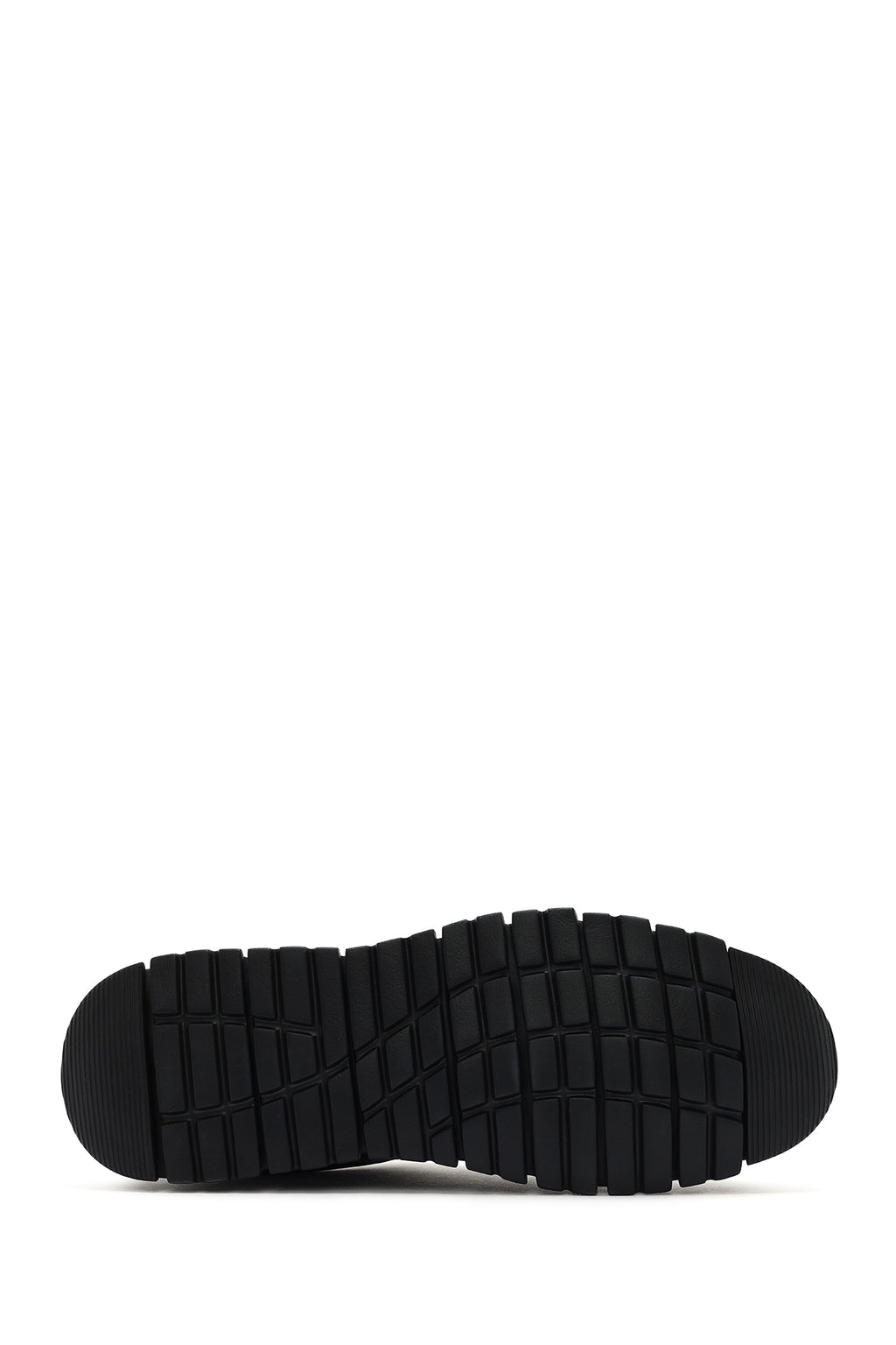 Erkek Siyah Bağcıklı Deri Casual Sneaker