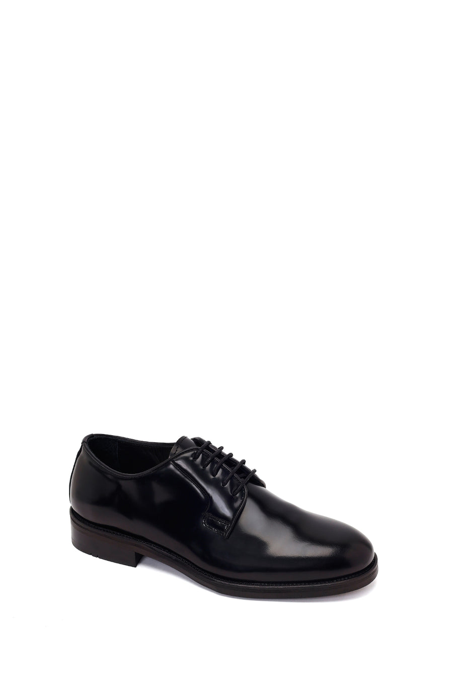 Male Black Lace-Up Leather Casual Shoes