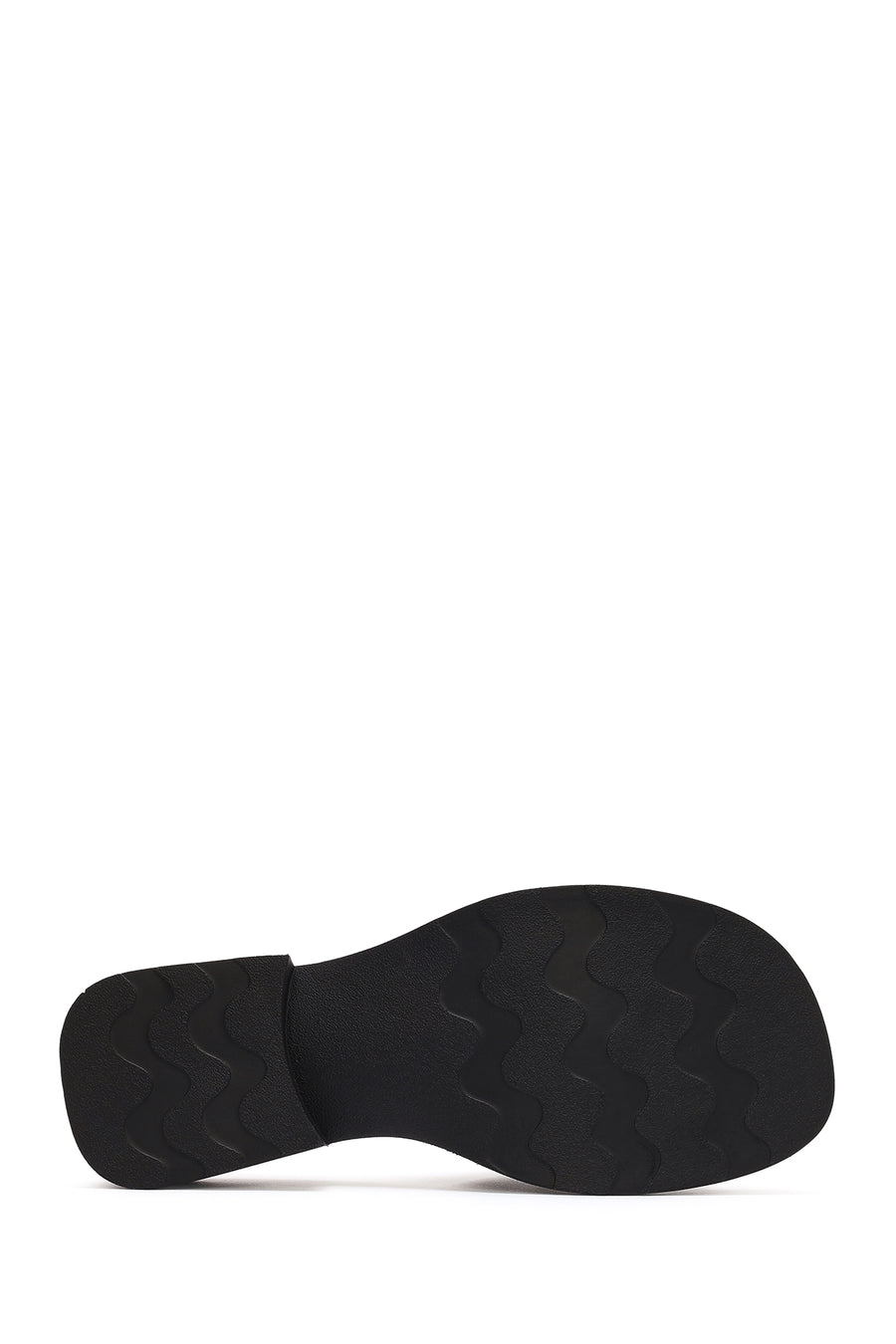 Women's Black Buckle Leather Slippers