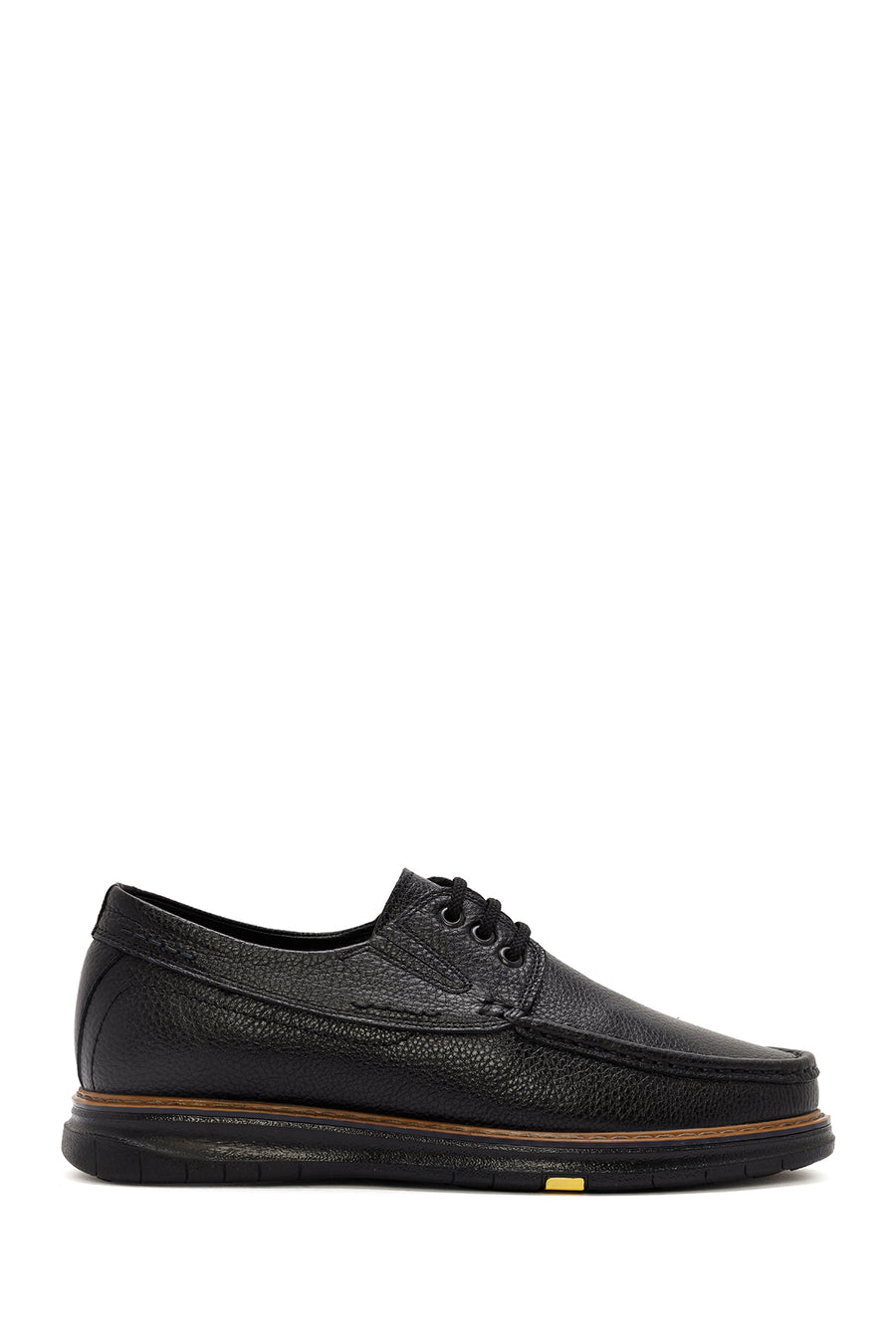 Men's Black Lace-up Leather Casual Shoes 24WFD7107FT | Derimod
